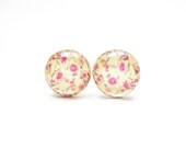 PETULA - Pink Flower Earrings by hopestarbound
