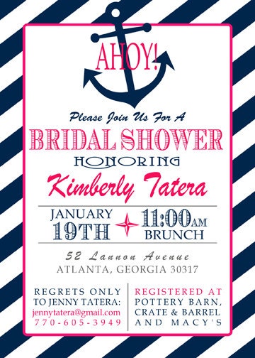Printable Wedding Shower Invitation