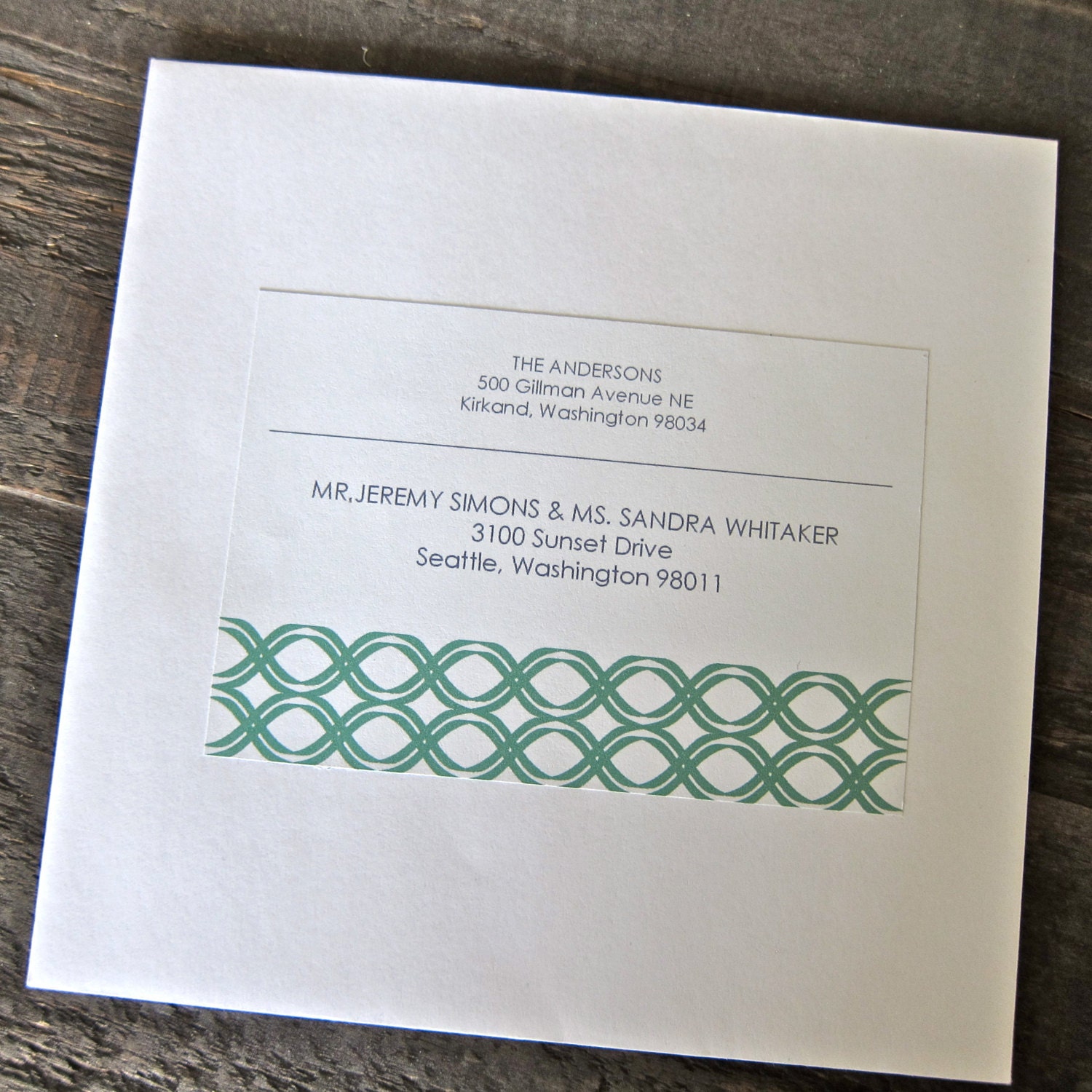 Printable Rectangular Address and Shipping Labels: Graphic Wave