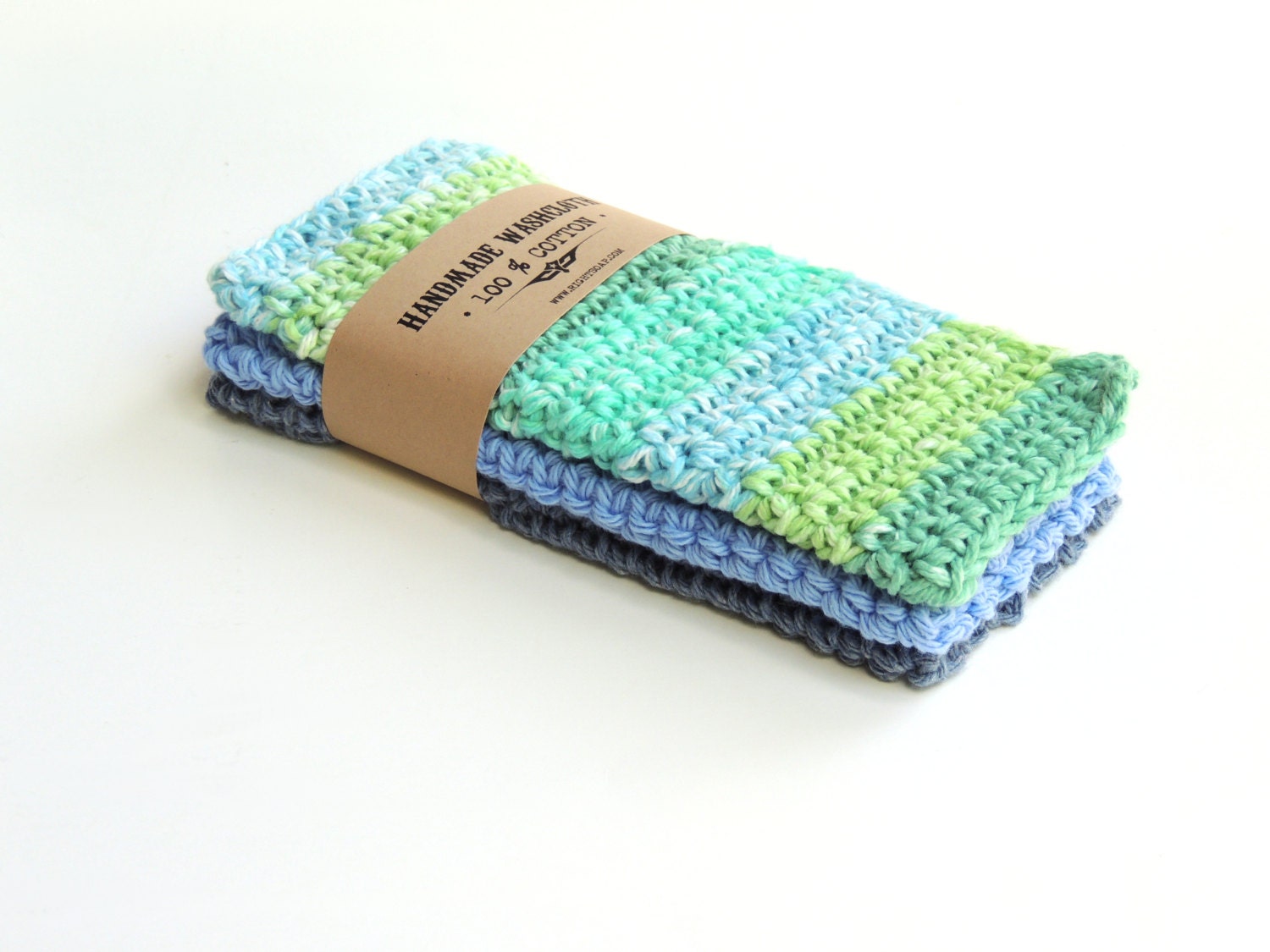 Wash cloths, crochet washcloths, 100% cotton, gifts for men, bath and body