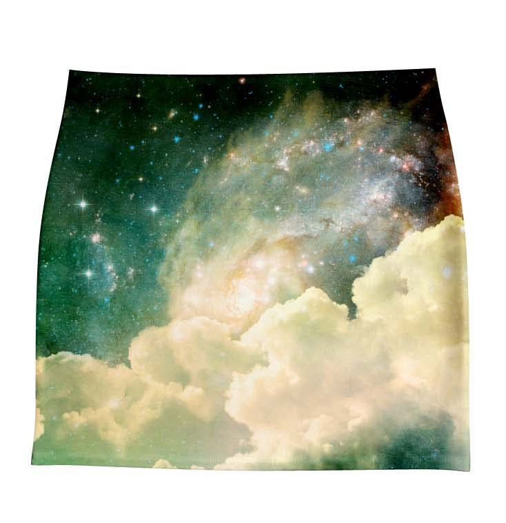 PLUS SIZE SKIRTS galaxy print by hellominky