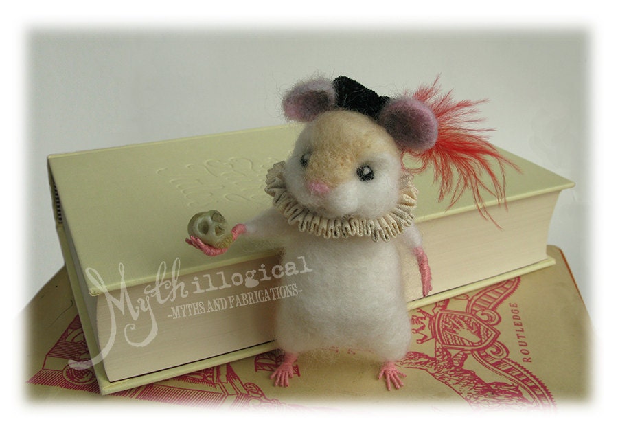 Hamlet Hamster Print A4 Shakespeare Photographed Model Digital Image Illustration