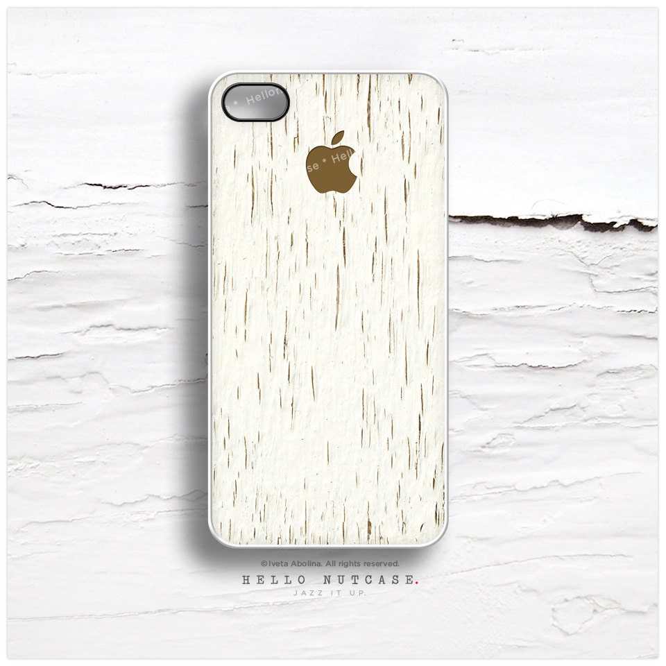 iPhone 4 and iPhone 4S case Birch Bark Brown Logo, Wood iPhone cover, plastic IPhone case, Light Bark Wood iPhone cover T4