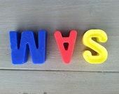 Personalized Alphabet Name Crayons, Custom Colors- Great Party or Birthday Favor (3 Letters)