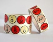 SALE Ivory & Red Typewriter Numbers Washi Tape