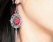 Red Roses Earrings