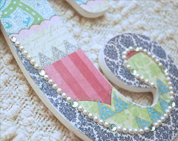 Custom Wooden Wall Letters - Baby Name - Nursery, Kids Room Decor- any bedding, color, theme
