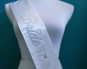 Bride Sash. Satin Sash. Bride To Be Sash. Bachelorette Sash. Bachelorette Party. Black Sash. Silver Sash. Pink Sash