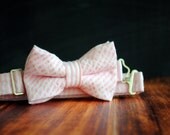 Bow Tie - Newborn, Infant, Toddler, Boy - Pink Seersucker