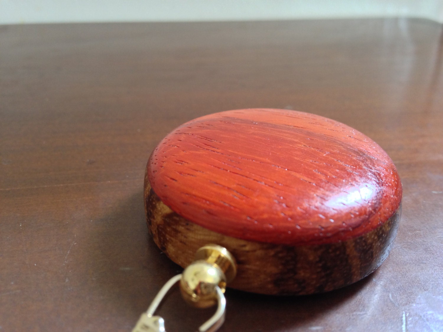 Zebra Wood face and Firey Padauk Pocket Watch