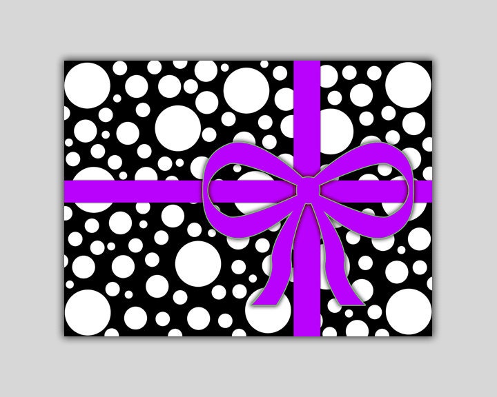 5 Colors To Choose From - Glass Cutting Board - Black With White Dots &  Bow In Your Color Choice Of - Purple - Pink - Green - Blue - Red