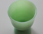 Vintage Green Glass Jadite Jadeite Large Double Egg Cup
