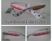 Custom Glasses Wayfarer Original Design Mens Womens Teens White/Red/Black