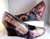 The Walking Dead Zombie Wedge Heels - Made to Order