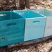 Shades of Turquois Wood Crates from Recycled Pallet