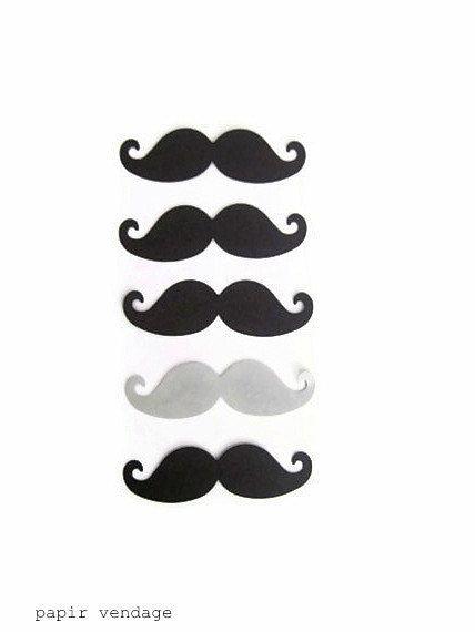 Mustache Confetti, 50 Moustache Diecuts, Father's Day Table Confetti, Mustache Die Cuts, Father's Day Decorations, Mustache Punches
