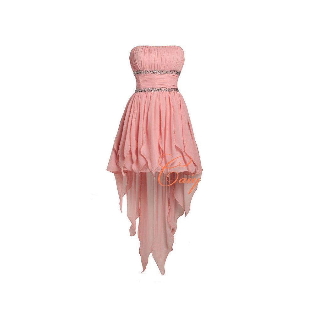 High-low Prom Homecoming Bridesmaids Brithday Dress Custom Tailored