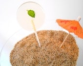 Mojito Gourmet Lollipops - Set of 7 - Tropical Cocktail Collection - Party Favors - Wedding Favors - Cocktails - Spring - Summer