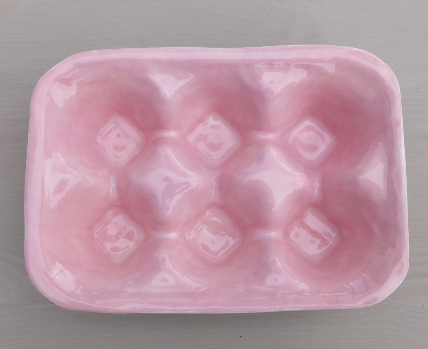Two tone egg box, egg tray carton crate pink and white baking kitchenware pink kitchen accessories