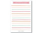 Lists Make Me Happy Notepad