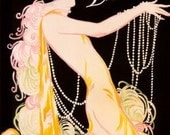 Vintage 1920's Flapper Ad Handmade PDF Cross-Stitch Pattern