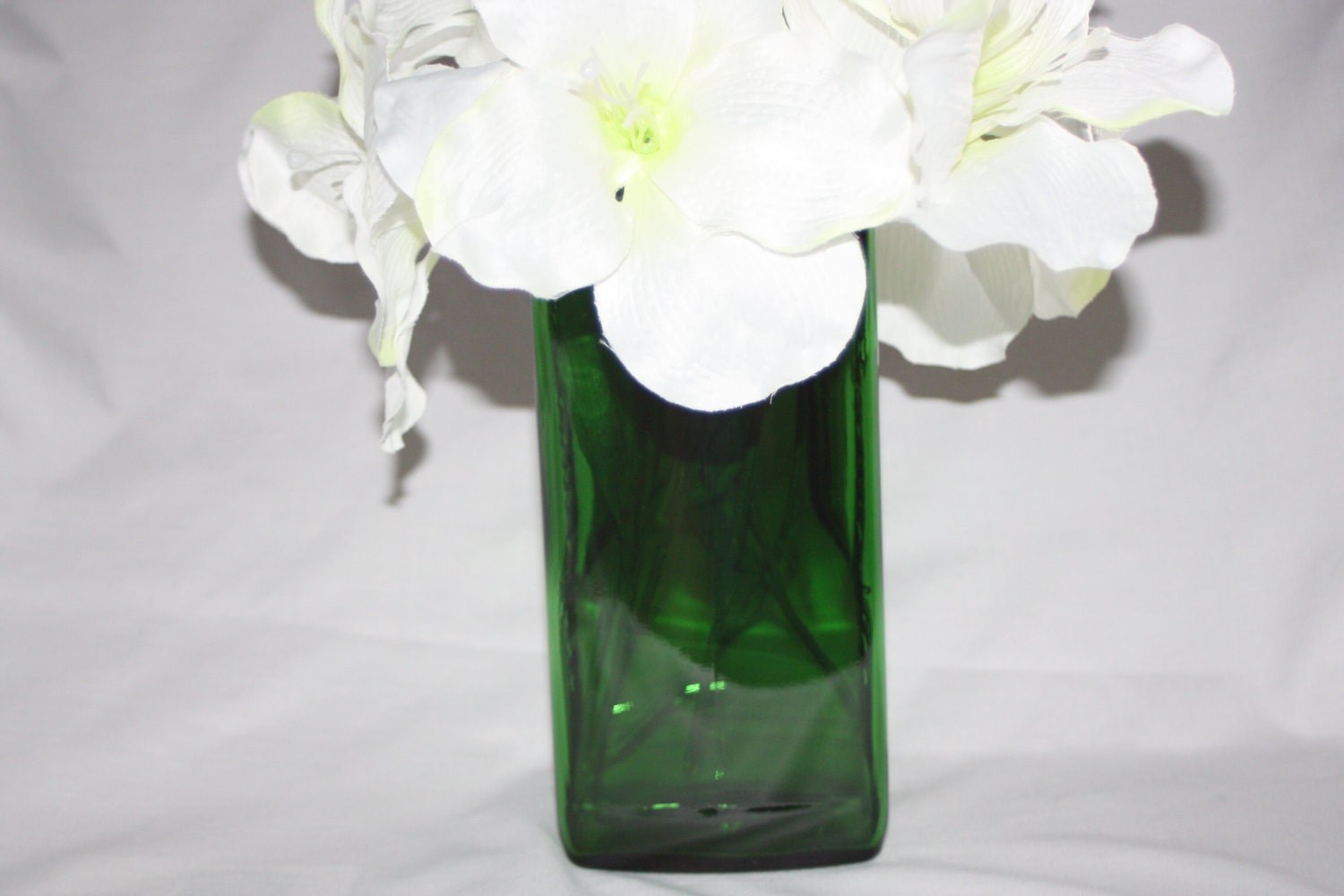 Jagermeister Recycled Bottle - Vase - Green Glass