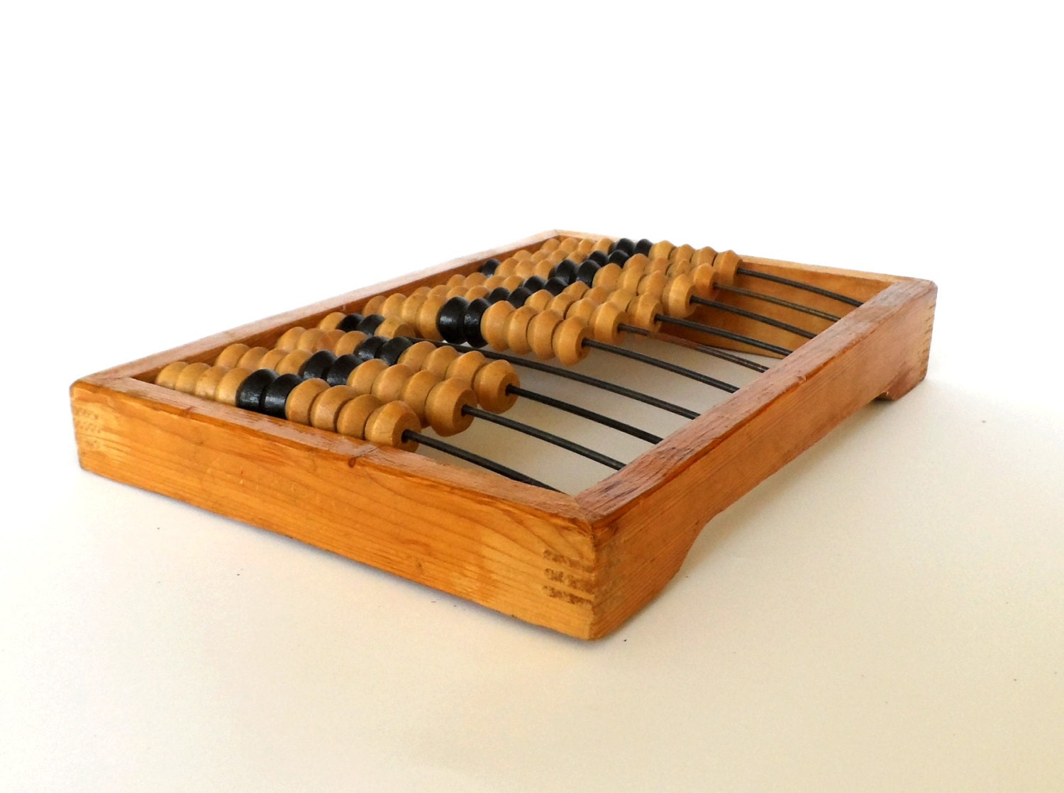 Vintage Russian wooden ABACUS, Soviet counting frame, old calculator