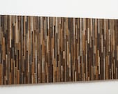 Reclaimed wood wall art 48"x24"x1-1/4" made of barnwood
