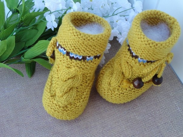 Knitted Boy Booties Baby Boy Shoes Handmade Baby Booties Boy Toddler Shoes Baby Crochet Shoes Infant Shoes Newborn Boy Booty Baby Boots