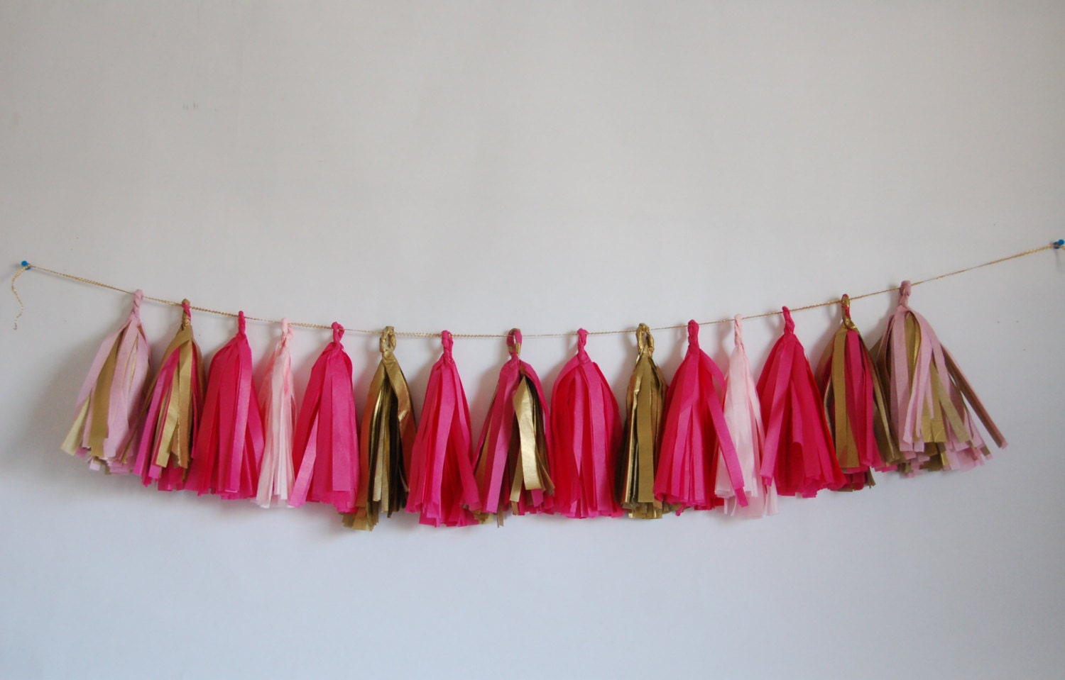Custom Tissue Paper Tassel Garland - Color Customizable, Perfect for Birthdays, Showers, Parties, Graduation