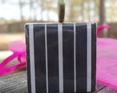 Black and White Stripes, Super Shiny, Fun, Ready to Wear