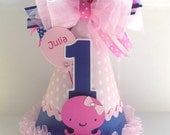 Lil' Octopus - Pink and Blue - Under the Sea Birthday Party Hat - Personalized Il_170x135