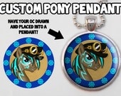 Custom Pendant My Little Pony Friendship is Magic Custom Art Necklace