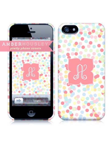 Custom Personalized 4/4s or 5 iPhone Cover - Confetti