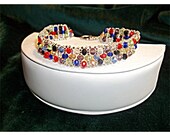 Multi Color Woven Crystals Bracelet
