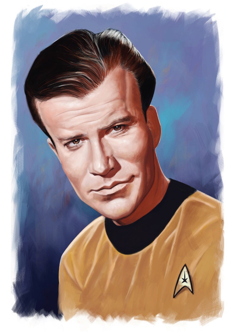 Captain Kirk Star Trek Print