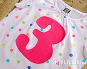 I'm 3 - Birthday T-shirt M(2-4)