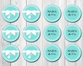 Cupcake Toppers - Tiffany & Co Inspired Baby Shower - DIY - Printable Il_170x135