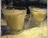 Vintage Milk Jug and Sugar Bowl. All Natural Australian Soy Wax Candle
