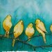 Signed Birds of Spring (watercolor and ink)- 13x19" limited edition giclee print