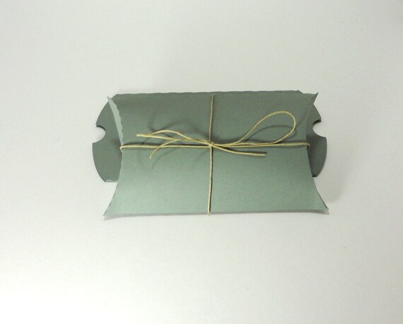 10 Medium Recycled Pillow Box - Steel Blue Il_570xn