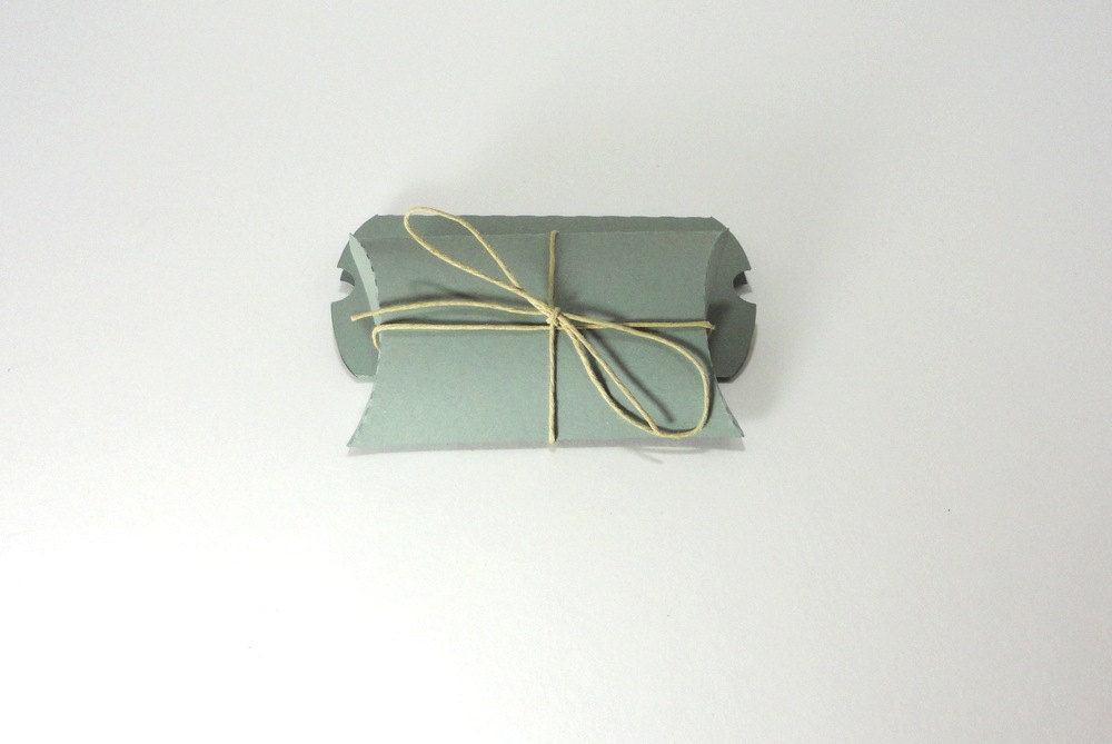 10 Small Recycled Pillow Box - Steel Blue Il_570xn