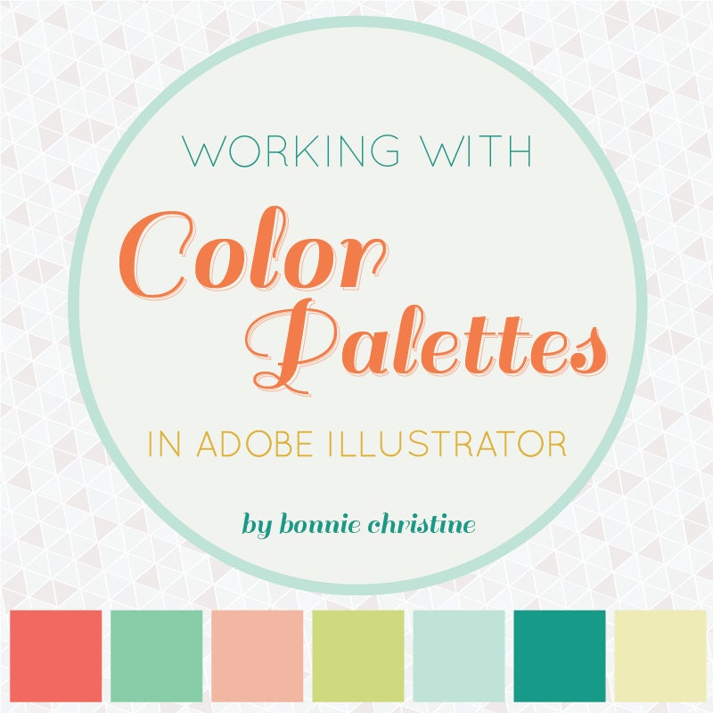 working with color palettes in adobe illustrator tutorial