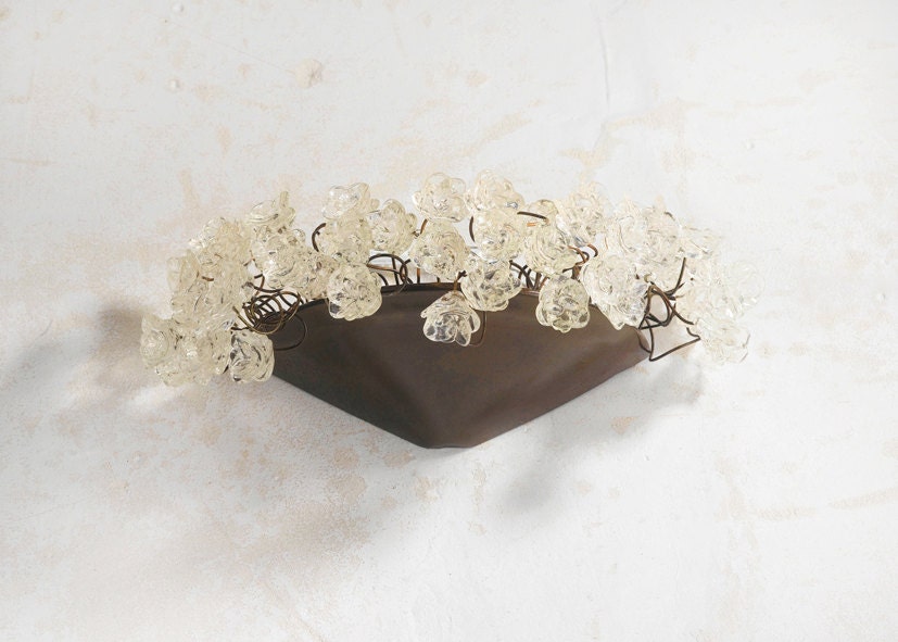 Wall lighting lamp, Transparent flowers
