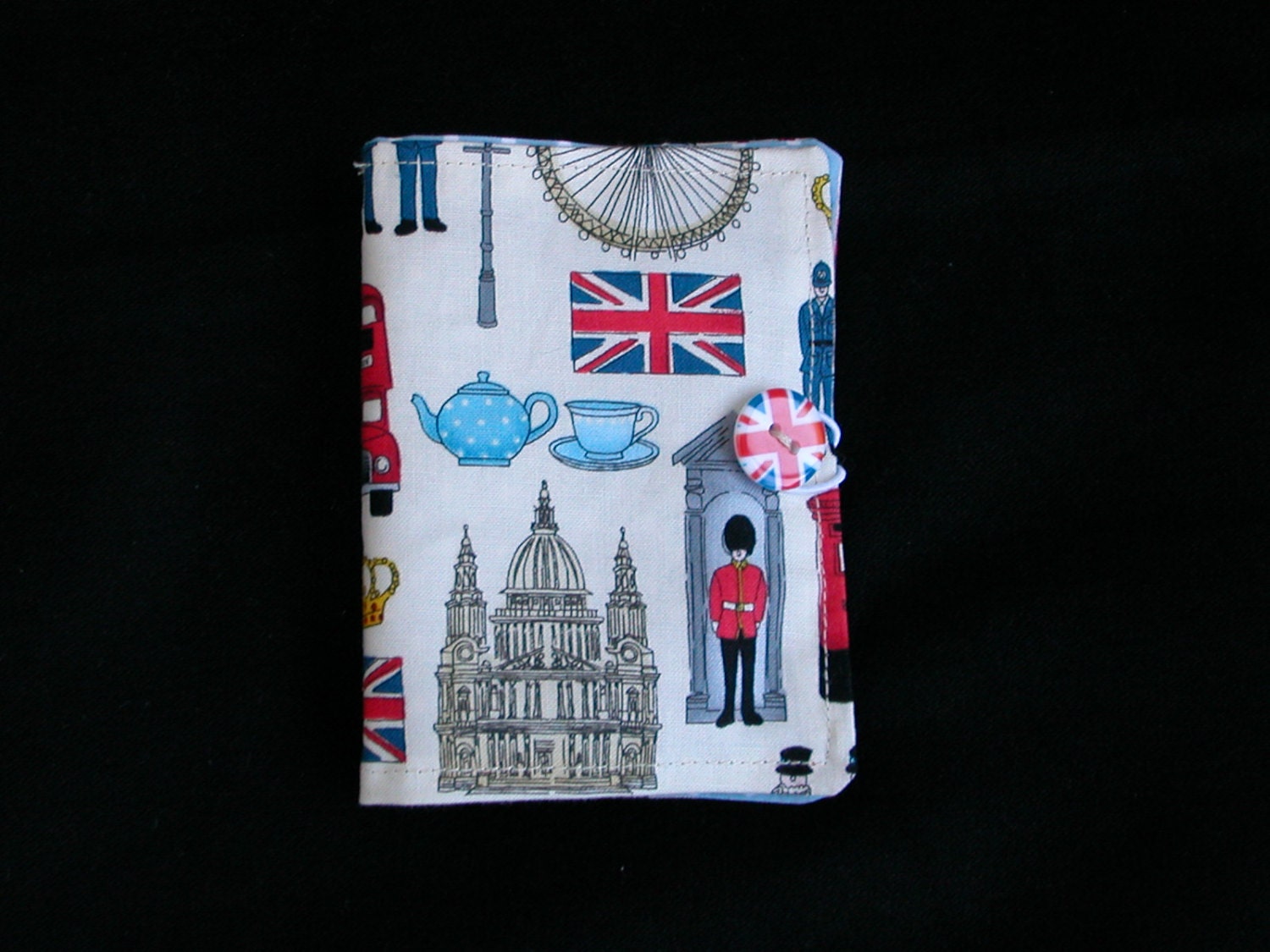 NEW London themed sewing needle wallet case or book- ready to ship