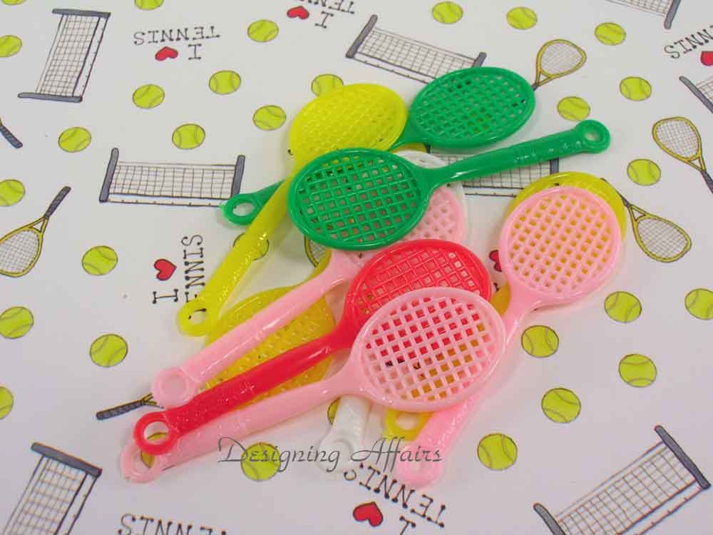 Plastic Tennis Racket Charms