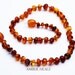 AMBER TEETHING NECKLACE (Cognac/Baroque)