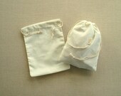 6 x 8 qty. 25 Best Cotton Muslin bags, plain cotton bag, double drawstring