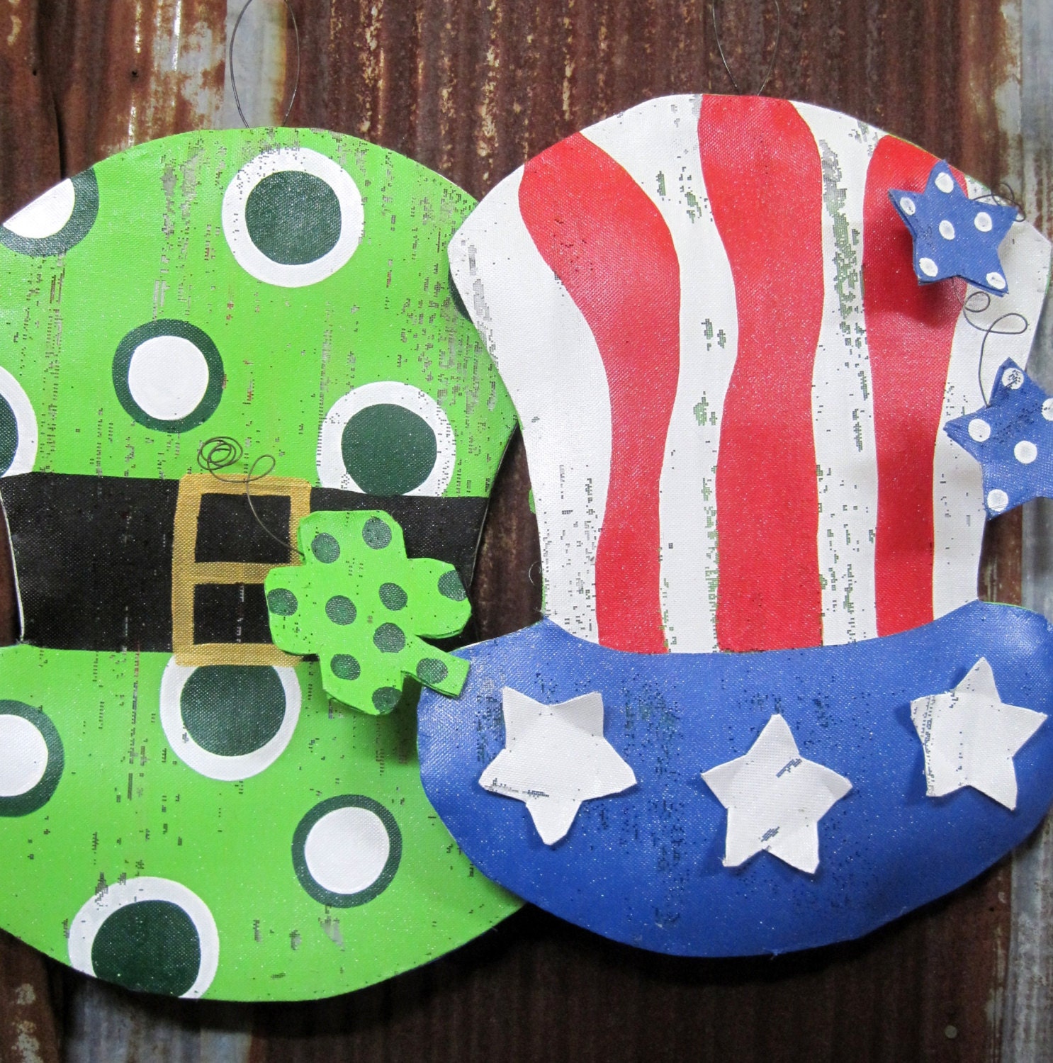 Double Holiday Door Hanger