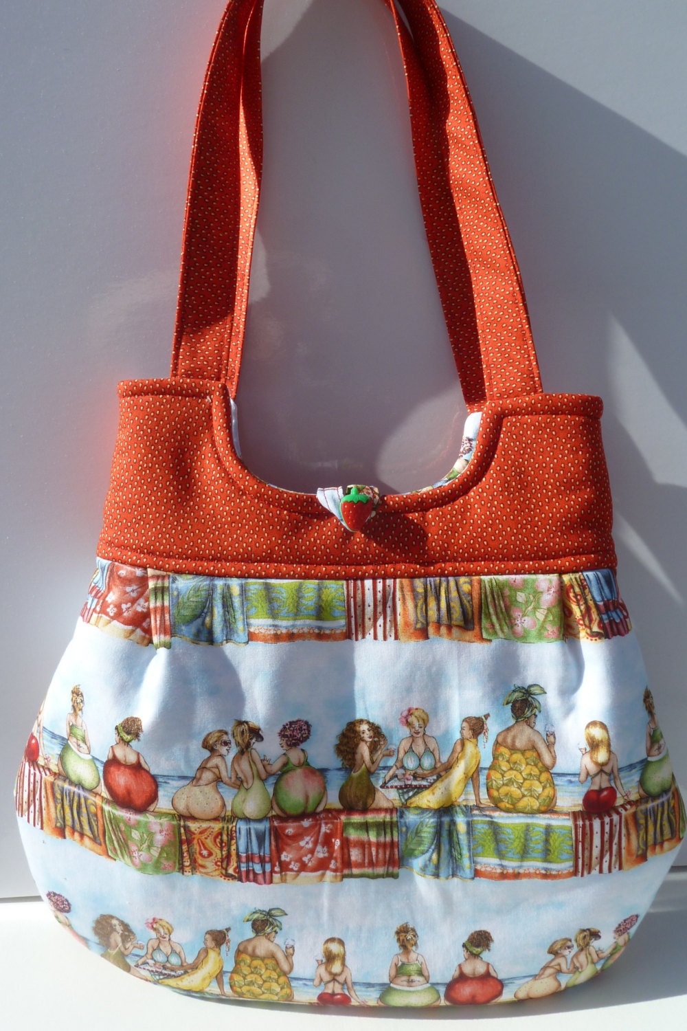 Strawberry Fruit Lady Summer Tote